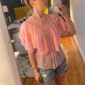 •Sheer Leanne Marshall Top•